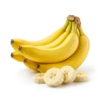 Fresh bananas isolated on white background
