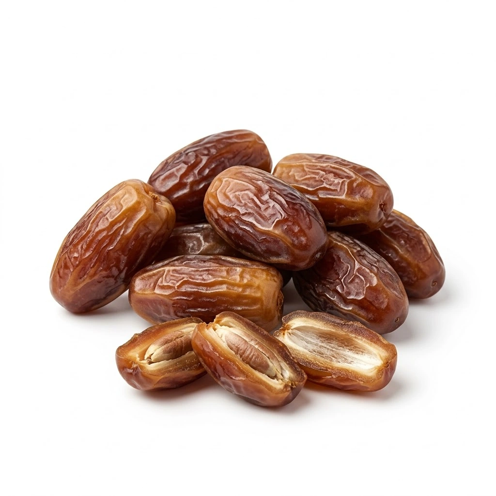 Fresh khajoor dates isolated on white background Fresh khajoor dates isolated on white background