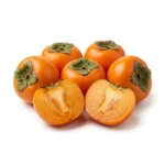 Fresh persimmon (Japani phal) isolated on white background