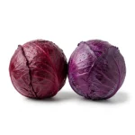 Fresh red and purple cabbage band gobhi isolated on white background