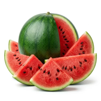 Fresh watermelon isolated on white background